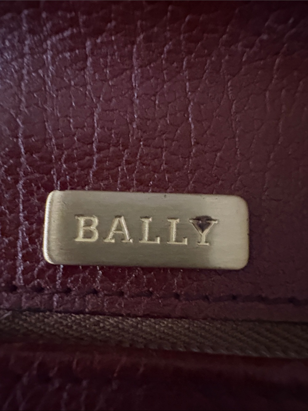 Bally Tan Leather Top-Handle Briefcase with Gold Hardware - Picture 6 of 8